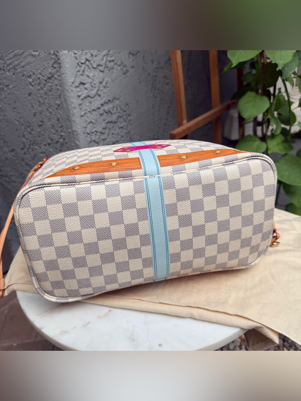 Louis Vuitton Damier Azur Summer Trunks Hawaii Neverfull MM - Picture 9 of 16